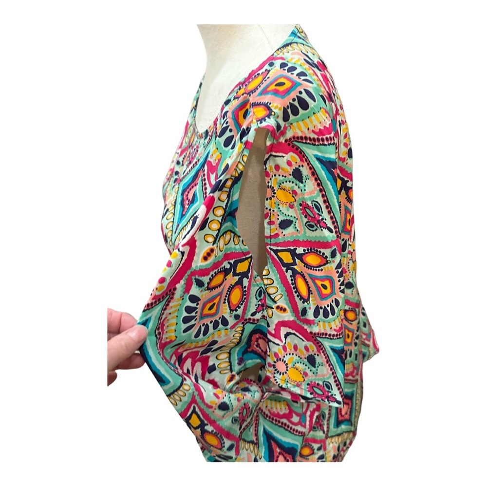 Lilly Pulitzer Crown Jewels Trace silk top large - Picture 5 of 8